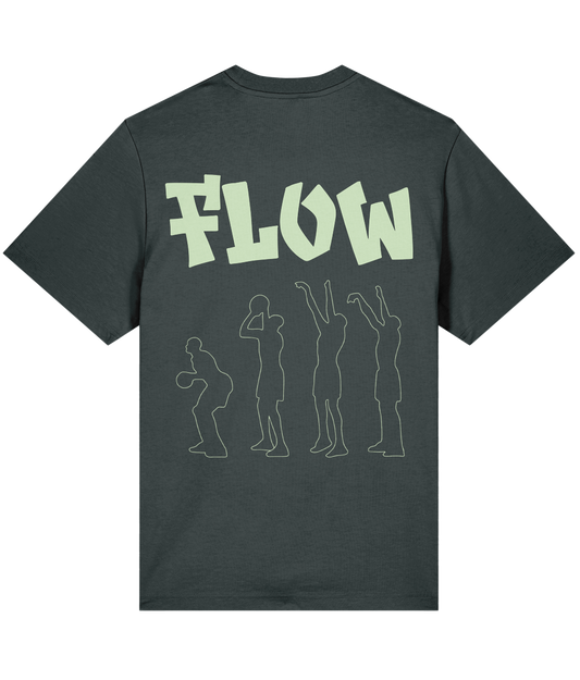 FLOW - relaxed fit tee - Black